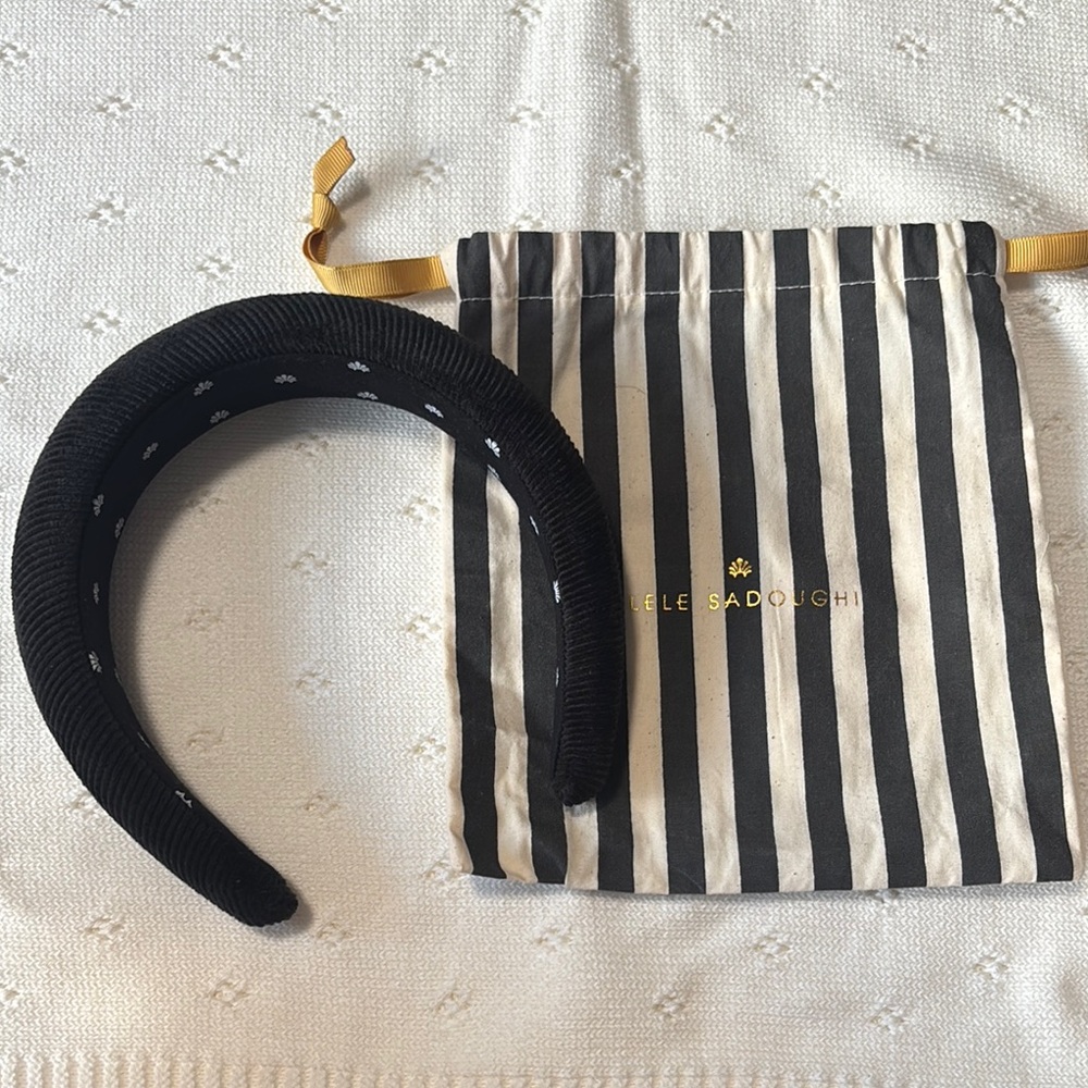 Lele Sadoughi Black and White Headband